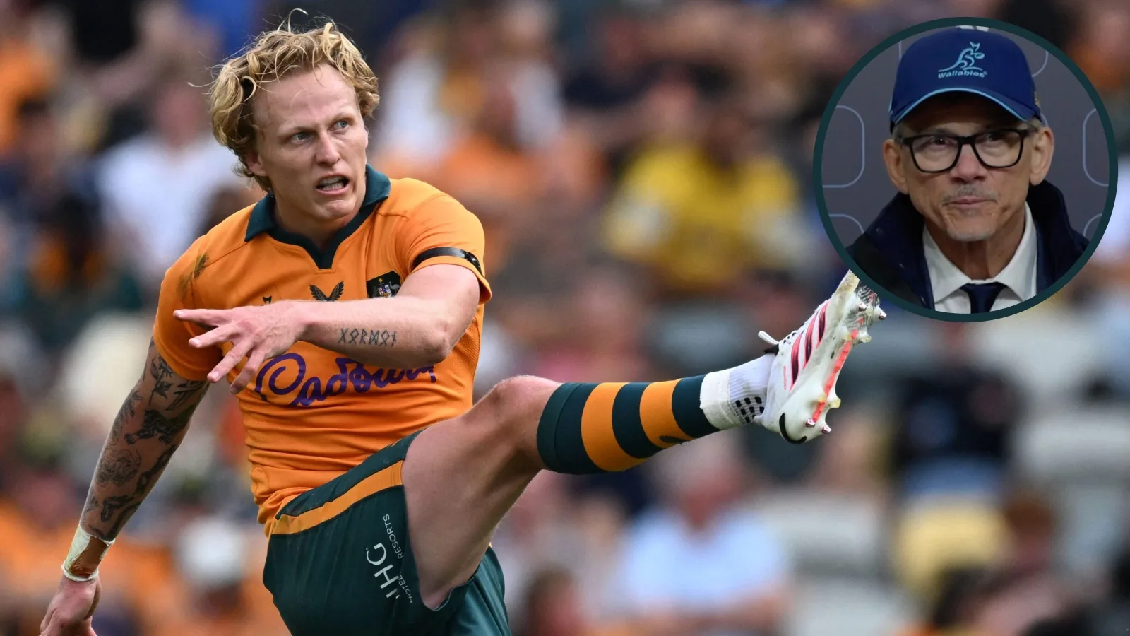 Wallabies’ Carter Gordon set for stint on sidelines after breaking leg in latest injury blow
