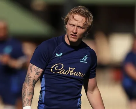 Carter Gordon during Wallabies training